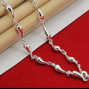 925 Sterling Silver Water Drop Necklace